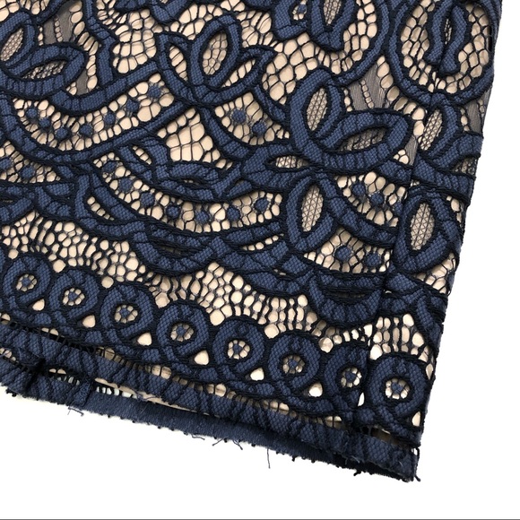 Ann Taylor Lace Overlay Pencil Skirt - Picture 5 of 8